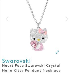 Hello Kitty Swarovski pendant necklace